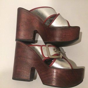 Giuseppe Zanotti Women’s Metallic Leather Slip on